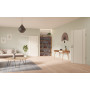 Main-Milieuansicht der vor der Wand laufenden GARANT Schiebetür Corona 851 Pearl White CePaL 