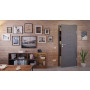 Front-Milieuansicht von HÖRMANN Innentür Groove 19 Staubgrau RAL 7037 Lack DesignLine