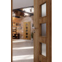 CloseUp-Milieuansicht von HÖRMANN Innentür Natureiche Duradecor ProLine mit Lichtausschnitt LA 5