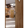 CloseUp-Milieuansicht von HÖRMANN Innentür Natureiche Duradecor ProLine mit Lichtausschnitt LA 6 Raute