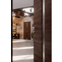 CloseUp-Milieuansicht von HÖRMANN Innentür Pure 1 Alpineiche quer Duradecor DesignLine mit Lichtausschnitt mittig