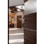 CloseUp-Milieuansicht von HÖRMANN Innentür Pure 2 Alpineiche quer Duradecor DesignLine mit Lichtausschnitt quer mit bündiger Lisene Plain 79-7