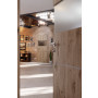 CloseUp-Milieuansicht von HÖRMANN Innentür Pure 2 Nordeiche Duradecor DesignLine mit Lichtausschnitt quer mit bündiger Lisene Plain 79-7