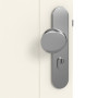 Detailansicht der Oberfläche von Klassik Weiß RAL 9010 Westalack Bretagne 3001 Wohnungseingangstür - Westag