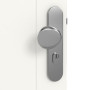 Detailansicht der Oberfläche von Arctic Weiß RAL 9016 WestaLack Bretagne 3001 Wohnungseingangstür - Westag