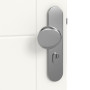 Detailansicht der Oberfläche von Arctic Weiß RAL 9016 WestaLack Bretagne 3004 Wohnungseingangstür - Westag