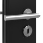 Detailansicht der Oberfläche von Schwarz RAL 9005 LA 24 schlossseitig Mattlack ProLine Innentür - Hörmann