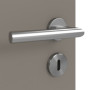 Detailansicht der Oberfläche von Taupe RAL 7048 LA 4 mittig ProLine Lack Innentür - Hörmann