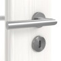 Detailansicht der Oberfläche von Gebürstetes Weiß LA 7 ProLine Duradecor Innentür - Hörmann
