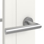 Detailansicht der Oberfläche von Innentür-Set Cofi 40 LA-02 reverse Weißlack RAL 9016 mit Zarge und Drücker - Deine Tür
