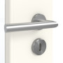 Detailansicht der Oberfläche von GARANT Zimmertür 0105-60 Pearl White CPL mit Lichtausschnitt LA-DIN