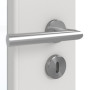 Detailansicht der Oberfläche von GARANT Zimmertür 0160-60 Silver Grey CPL mit Lichtausschnitt LA-DIN