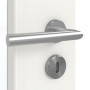 Detailansicht der Oberfläche von GARANT Zimmertür Authentic Bianco CPL mit Lichtausschnitt LA-DIN