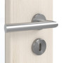 Detailansicht der Oberfläche von GARANT Zimmertür-Set Authentic Perl CPL mit Lichtausschnitt LA-DIN mit Zarge und Drücker