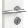 Detailansicht der Oberfläche von GARANT Zimmertür D354-60 Designer White Resopal mit Lichtausschnitt LA-DIN