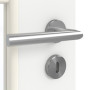 Detailansicht der Oberfläche von GARANT Zimmertür D354-60 Designer White Resopal mit Lichtausschnitt LA-DIN Sprosse SP0