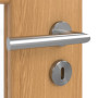 Detailansicht der Oberfläche von GARANT Zimmertür Eiche Premium GCK08 mit Lichtausschnitt LA-DIN Sprosse SP0