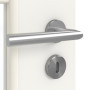 Detailansicht der Oberfläche von GARANT Zimmertür Weißlack 9016 GHK08 mit Lichtausschnitt LA-DIN Sprosse SP0