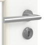 Detailansicht der Oberfläche von GARANT Zimmertür U11209SD Edelweiß GHK08 mit Lichtausschnitt LA-DIN Sprosse SP0