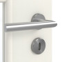 Detailansicht der Oberfläche von GARANT Zimmertür Weiß Struktur Premium GCK08 mit Lichtausschnitt LA-DIN Sprosse SP0