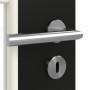 Detailansicht der Oberfläche von GARANT Zimmertür 0901-60 Black Resopal mit Lichtausschnitt LA-DIN Sprosse SP1