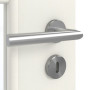 Detailansicht der Oberfläche von GARANT Zimmertür Weiß Struktur Premium GCK08 mit Lichtausschnitt LA-DIN Sprosse SP1