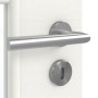 Detailansicht der Oberfläche von GARANT Zimmertür Quer Authentic Bianco CPL mit Lichtausschnitt LA-DIN Sprosse SP10
