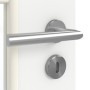 Detailansicht der Oberfläche von GARANT Zimmertür D354-60 Designer White Resopal mit Lichtausschnitt LA-DIN Sprosse SP10
