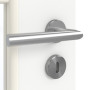 Detailansicht der Oberfläche von GARANT Zimmertür U11209SD Edelweiß GHK08 mit Lichtausschnitt LA-DIN Sprosse SP10