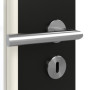 Detailansicht der Oberfläche von GARANT Zimmertür 0901-60 Black Resopal mit Lichtausschnitt LA-DIN Sprosse SP2