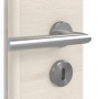 Detailansicht der Oberfläche von GARANT Zimmertür Quer Authentic Perl CPL mit Lichtausschnitt LA-DIN Sprosse SP4