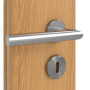 Detailansicht der Oberfläche von GARANT Zimmertür Eiche Premium GCK08 mit Lichtausschnitt LA-DIN Sprosse SP4