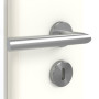 Detailansicht der Oberfläche von GARANT Zimmertür U11026SD Kristallweiß GHK08 mit Lichtausschnitt LA-DIN Sprosse SP4
