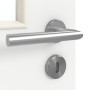 Detailansicht der Oberfläche von GARANT Zimmertür D354-60 Designer White Resopal mit Lichtausschnitt LA-11
