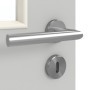 Detailansicht der Oberfläche von GARANT Zimmertür D92-60 Dove Grey Resopal mit Lichtausschnitt LA-11
