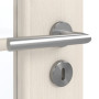 Detailansicht der Oberfläche von GARANT Zimmertür Authentic Perl GCK08 mit Lichtausschnitt LA-2 Sprosse SP0