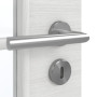 Detailansicht der Oberfläche von GARANT Zimmertür Quer Authentic Grigio GCK08 mit Lichtausschnitt LA-2 Sprosse SP0
