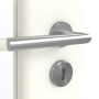 Detailansicht der Oberfläche von GARANT Zimmertür U11026SD Kristallweiß GHK08 mit Lichtausschnitt LA-2 Sprosse SP0
