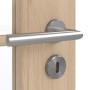 Detailansicht der Oberfläche von GARANT Zimmertür Authentic Achat CPL mit Lichtausschnitt LA-2 Sprosse SP1