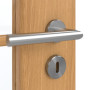 Detailansicht der Oberfläche von GARANT Zimmertür Eiche Premium CPL mit Lichtausschnitt LA-2 Sprosse SP1