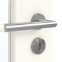 Detailansicht der Oberfläche von GARANT Zimmertür 0105-60 Pearl White CPL mit Lichtausschnitt LA-2 Sprosse SP10