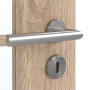 Detailansicht der Oberfläche von GARANT Zimmertür Authentic Eiche CPL mit Lichtausschnitt LA-2 Sprosse SP10