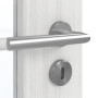 Detailansicht der Oberfläche von GARANT Zimmertür Authentic Grigio CPL mit Lichtausschnitt LA-2 Sprosse SP10