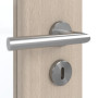Detailansicht der Oberfläche von GARANT Zimmertür Authentic Akazie GCK08 mit Lichtausschnitt LA-2 Sprosse SP2