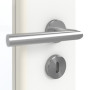 Detailansicht der Oberfläche von GARANT Zimmertür U11209SD Edelweiß GHK08 mit Lichtausschnitt LA-2 Sprosse SP4