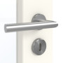 Detailansicht der Oberfläche von GARANT Zimmertür 0105-60 Pearl White CPL mit Lichtausschnitt LA-3