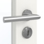 Detailansicht der Oberfläche von GARANT Zimmertür Authentic Bianco CPL mit Lichtausschnitt LA-3