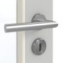 Detailansicht der Oberfläche von GARANT Zimmertür D92-60 Dove Grey Resopal mit Lichtausschnitt LA-3