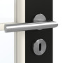Detailansicht der Oberfläche von GARANT Zimmertür 0901-60 Black Resopal mit Lichtausschnitt LA-3 Sprosse SP0