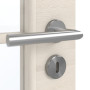 Detailansicht der Oberfläche von GARANT Zimmertür Quer Authentic Perl CPL mit Lichtausschnitt LA-3 Sprosse SP0
